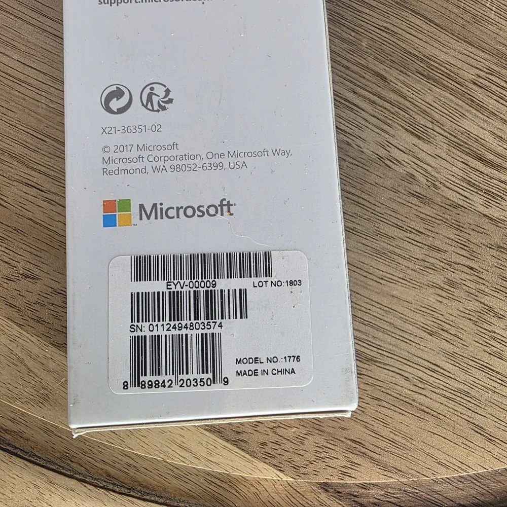 Microsoft EYV00001‎ Surface Pen Stylus model 1776 New Ships Fast Silver Titanium